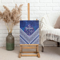 Toa Samoa Rugby Canvas Wall Art 40th Anniversary Samoan Siapo Pattern LT14 - Polynesian Pride