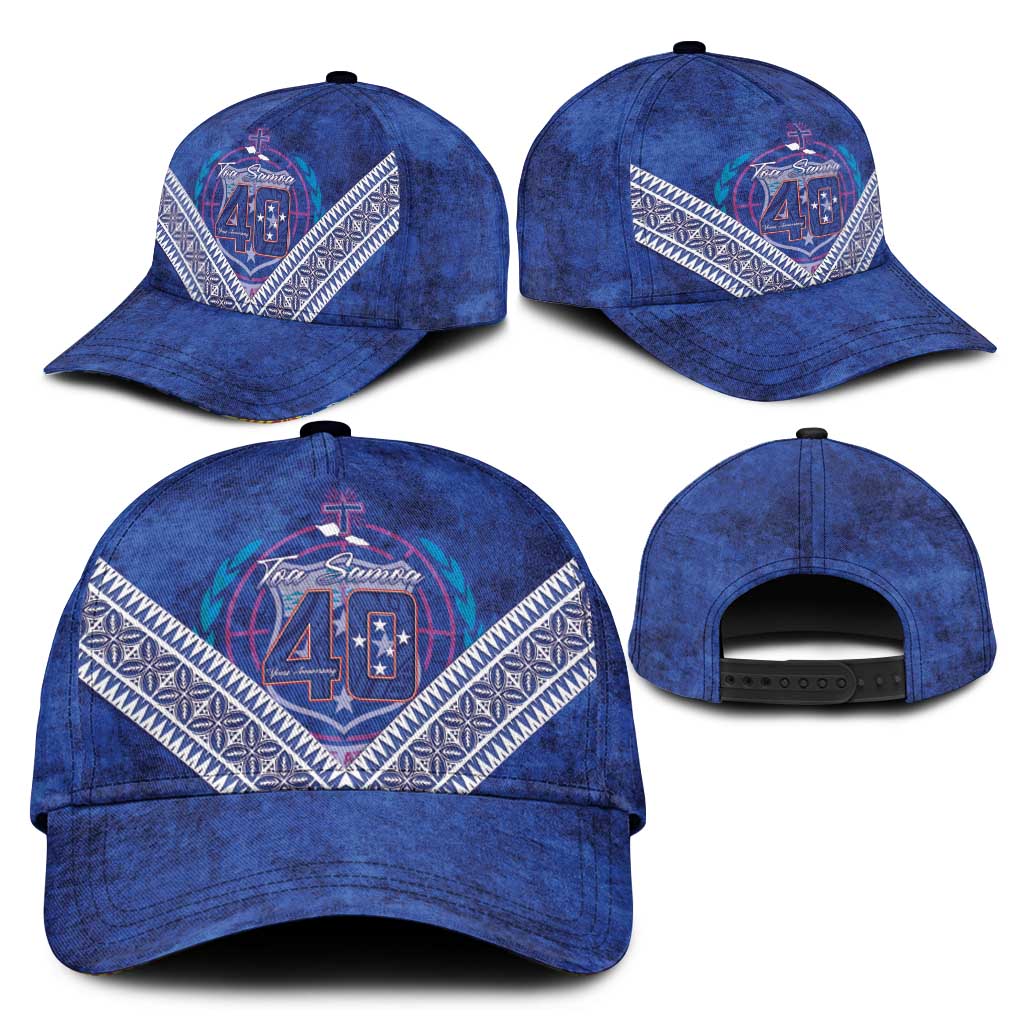 Toa Samoa Rugby Classic Cap 40th Anniversary Samoan Siapo Pattern LT14 - Polynesian Pride