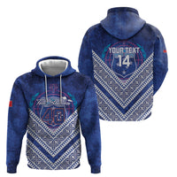 Toa Samoa Rugby Custom Hoodie 40th Anniversary Samoan Siapo Pattern LT14 - Polynesian Pride