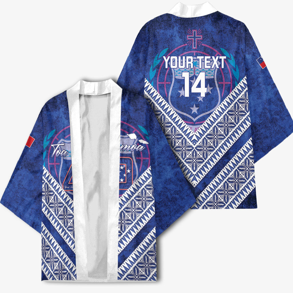 Toa Samoa Rugby Custom Kimono 40th Anniversary Samoan Siapo Pattern LT14 - Polynesian Pride