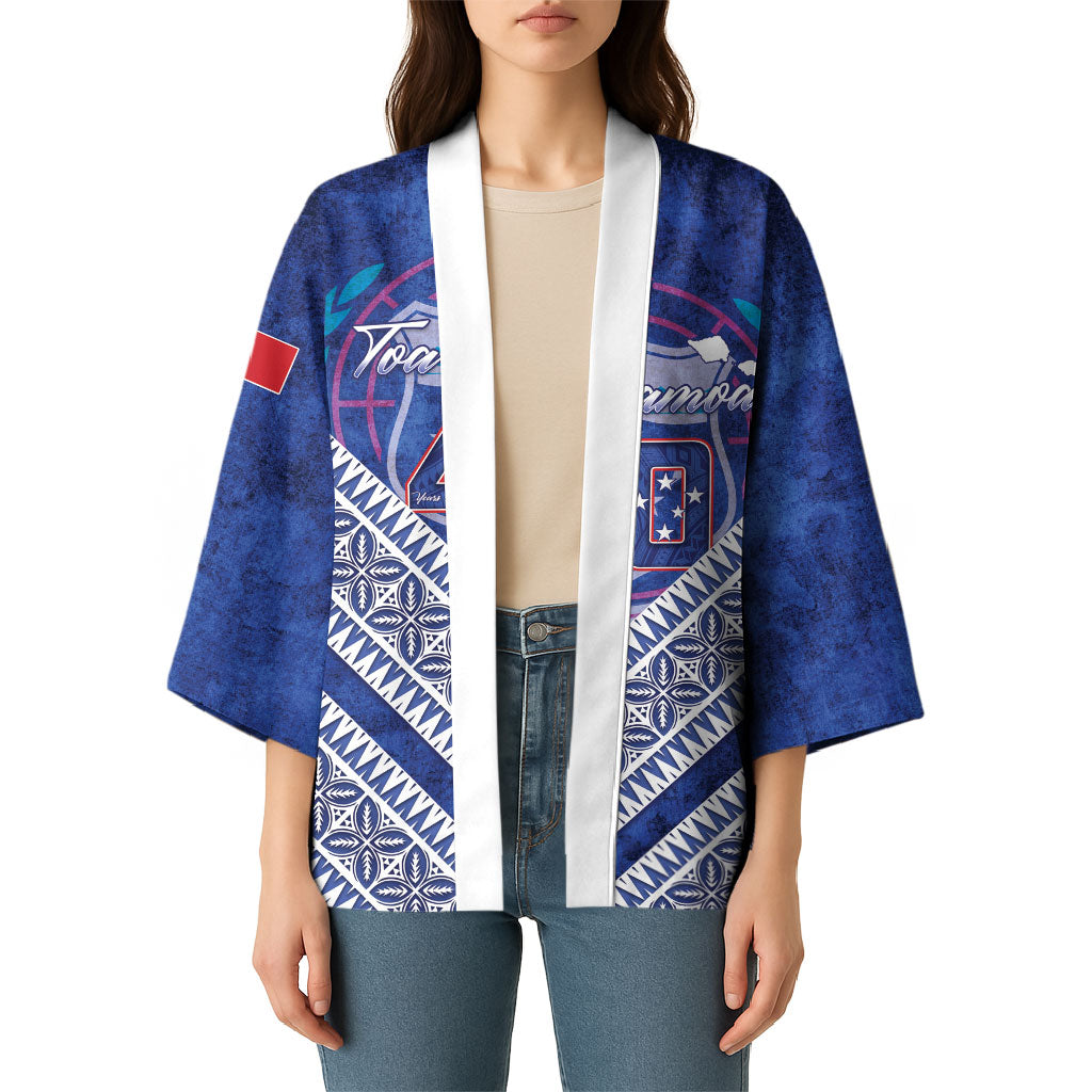 Toa Samoa Rugby Custom Kimono 40th Anniversary Samoan Siapo Pattern LT14 - Polynesian Pride