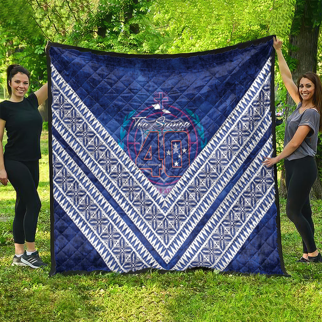 Toa Samoa Rugby Quilt 40th Anniversary Samoan Siapo Pattern LT14 - Polynesian Pride