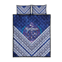 Toa Samoa Rugby Quilt Bed Set 40th Anniversary Samoan Siapo Pattern LT14 - Polynesian Pride