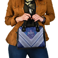 Toa Samoa Rugby Shoulder Handbag 40th Anniversary Samoan Siapo Pattern LT14 - Polynesian Pride