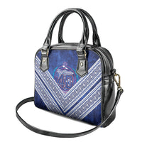 Toa Samoa Rugby Shoulder Handbag 40th Anniversary Samoan Siapo Pattern LT14 - Polynesian Pride