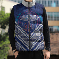 Toa Samoa Rugby Custom Sleeveless Puffer Jacket 40th Anniversary Samoan Siapo Pattern LT14 - Polynesian Pride