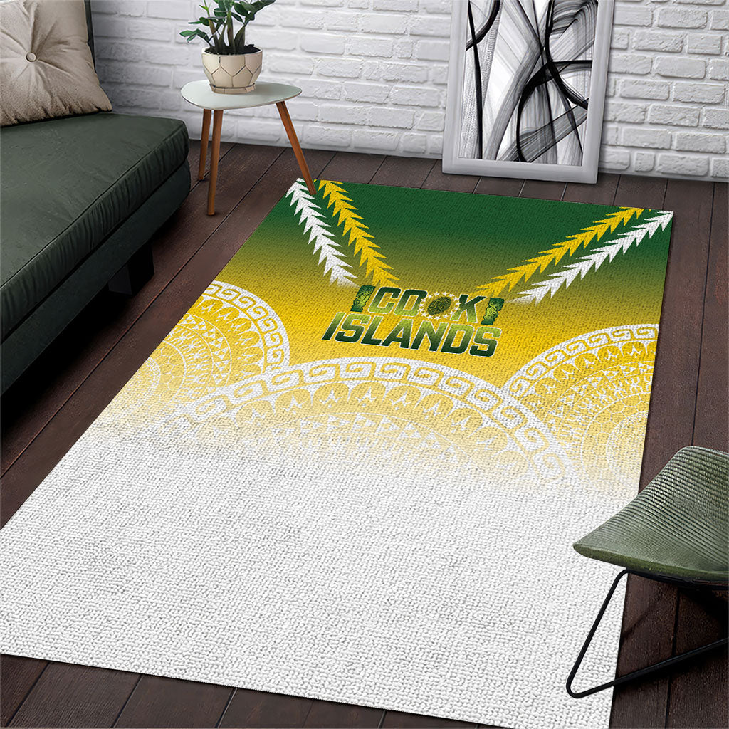 Cook Islands Rugby Area Rug Come On Kukis LT14 Multicolor - Polynesian Pride