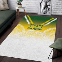 Cook Islands Rugby Area Rug Come On Kukis LT14 Multicolor - Polynesian Pride