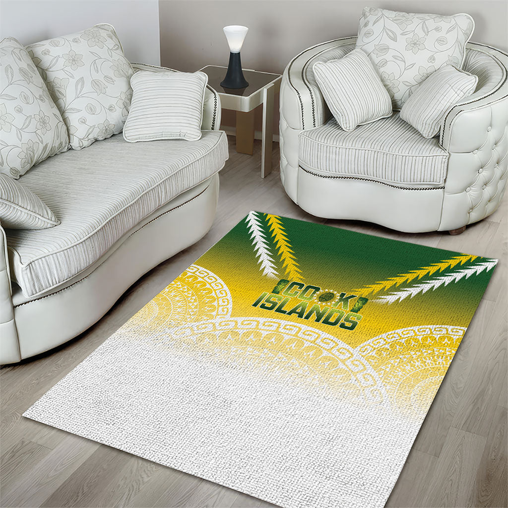 Cook Islands Rugby Area Rug Come On Kukis LT14 - Polynesian Pride