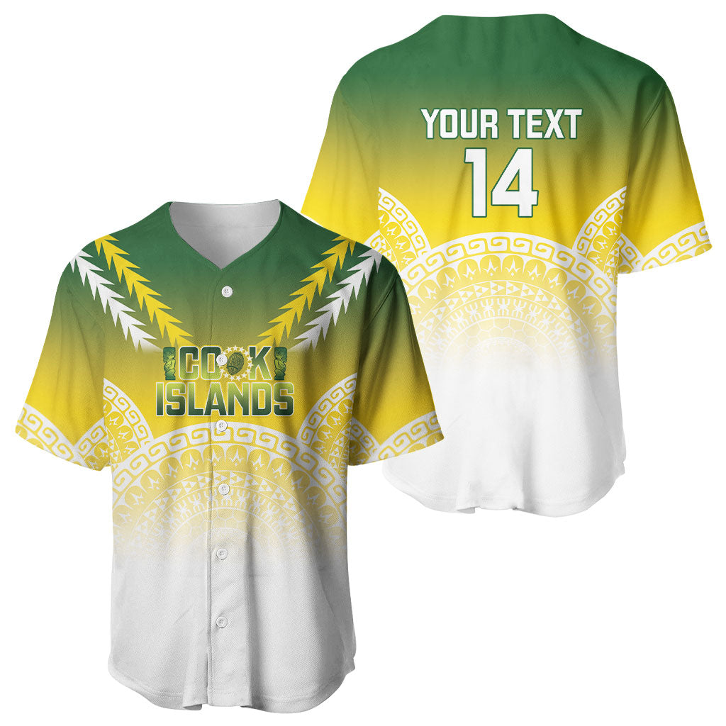 Cook Islands Rugby Custom Baseball Jersey Come On Kukis