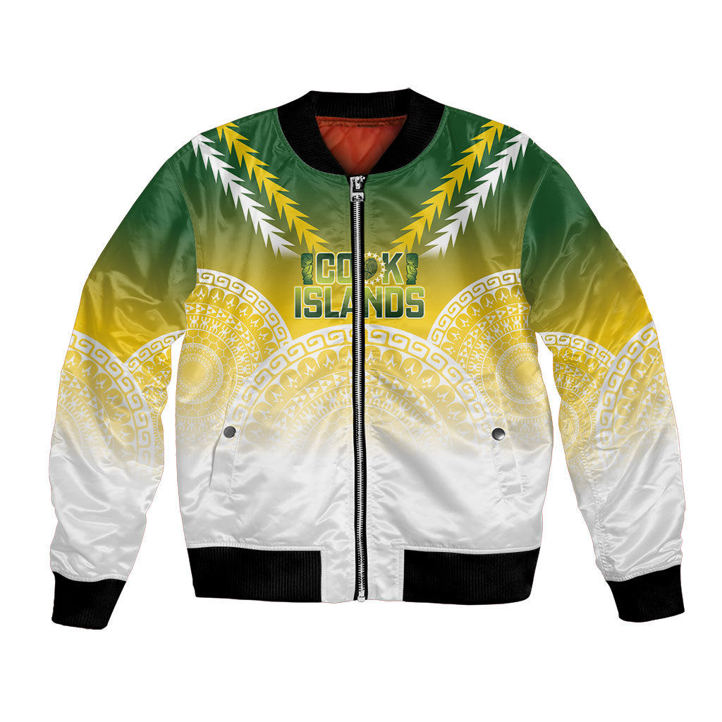 Cook Islands Rugby Custom Bomber Jacket Come On Kukis