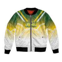 Cook Islands Rugby Custom Bomber Jacket Come On Kukis