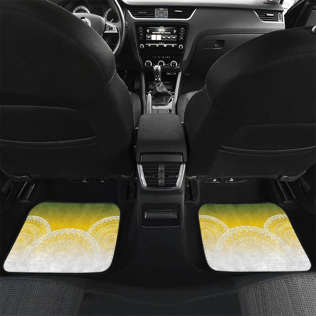 Cook Islands Rugby Custom Car Mats Come On Kukis LT14 Set 2pcs - Back Multicolor - Polynesian Pride