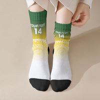 Cook Islands Rugby Custom Crew Socks Come On Kukis LT14 Crew Socks Multicolor - Polynesian Pride