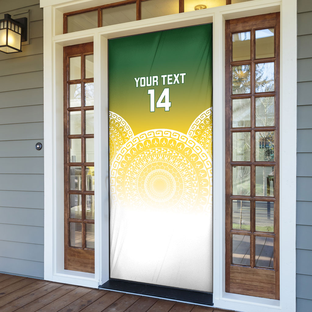 Cook Islands Rugby Custom Door Cover Come On Kukis