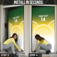 Cook Islands Rugby Custom Door Cover Come On Kukis