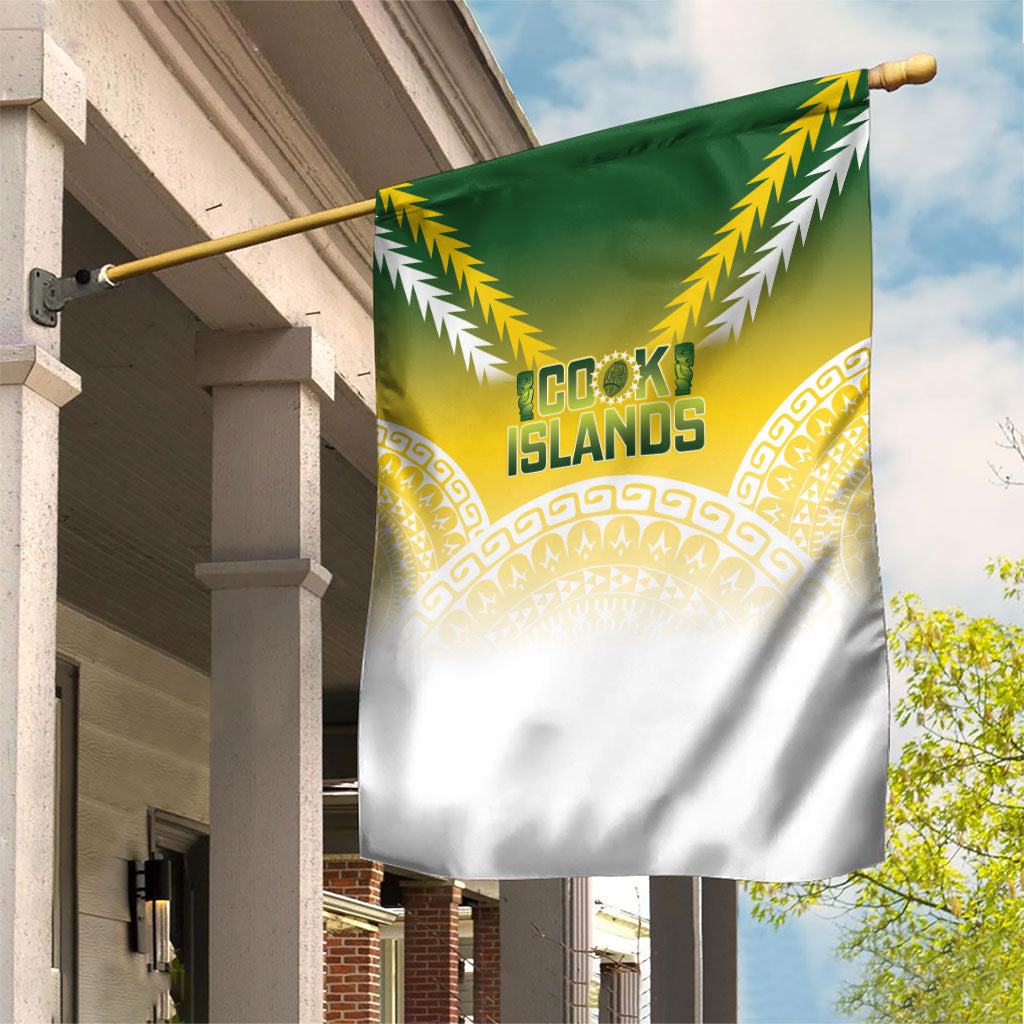 Cook Islands Rugby Garden Flag Come On Kukis LT14 House Flag Multicolor - Polynesian Pride