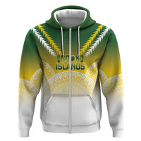 Cook Islands Rugby Custom Hoodie Come On Kukis LT14 Zip Hoodie Multicolor - Polynesian Pride
