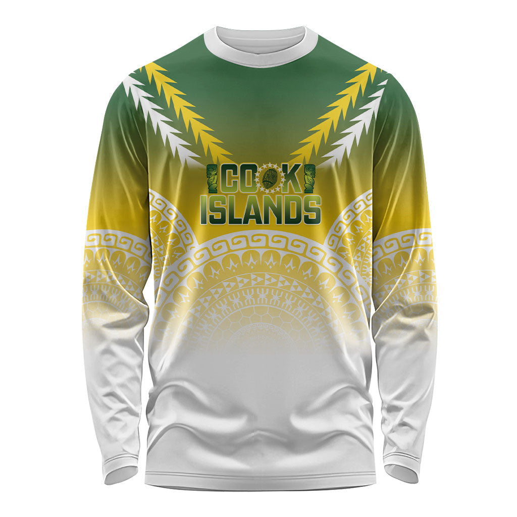 Cook Islands Rugby Custom Long Sleeve Shirt Come On Kukis LT14 Unisex Multicolor - Polynesian Pride