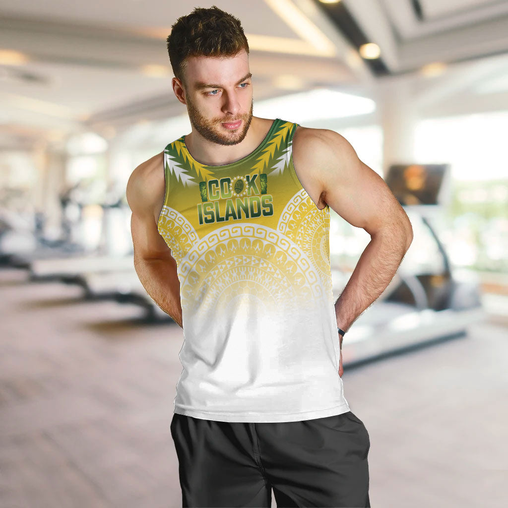 Cook Islands Rugby Custom Men Tank Top Come On Kukis LT14 Multicolor - Polynesian Pride