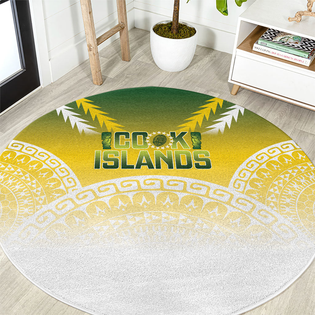 Cook Islands Rugby Round Carpet Come On Kukis