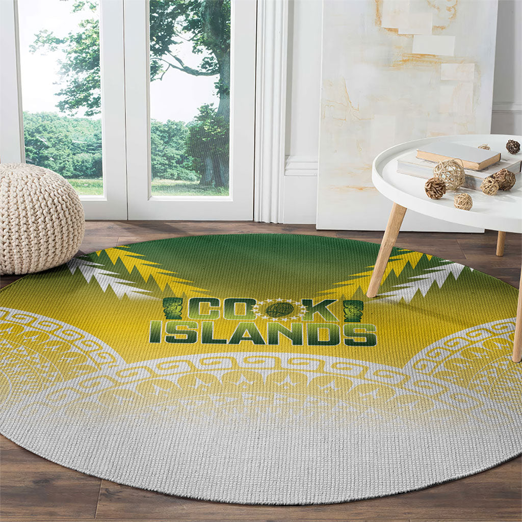 Cook Islands Rugby Round Carpet Come On Kukis