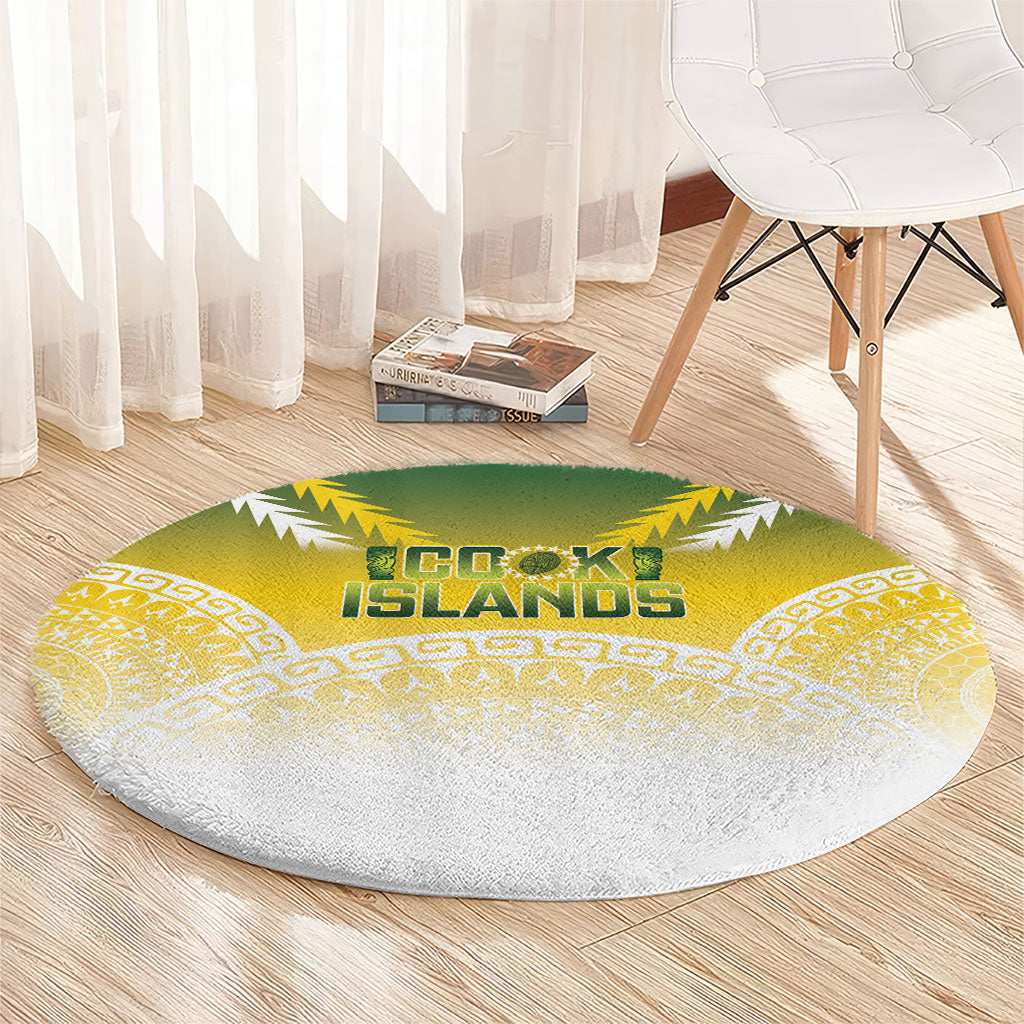 Cook Islands Rugby Round Carpet Come On Kukis