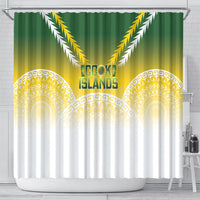 Cook Islands Rugby Shower Curtain Come On Kukis LT14 - Polynesian Pride