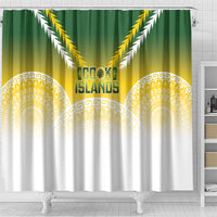 Cook Islands Rugby Shower Curtain Come On Kukis LT14 - Polynesian Pride