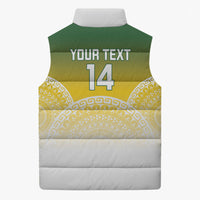 Cook Islands Rugby Custom Sleeveless Puffer Jacket Come On Kukis LT14 - Polynesian Pride