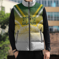 Cook Islands Rugby Custom Sleeveless Puffer Jacket Come On Kukis LT14 - Polynesian Pride