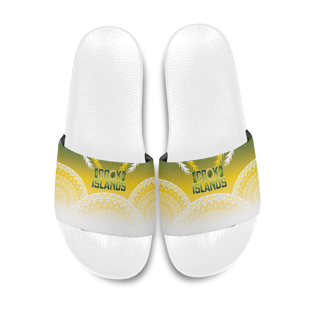 Cook Islands Rugby Slide Sandals Come On Kukis LT14 Multicolor - Polynesian Pride