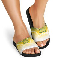 Cook Islands Rugby Slide Sandals Come On Kukis LT14 - Polynesian Pride