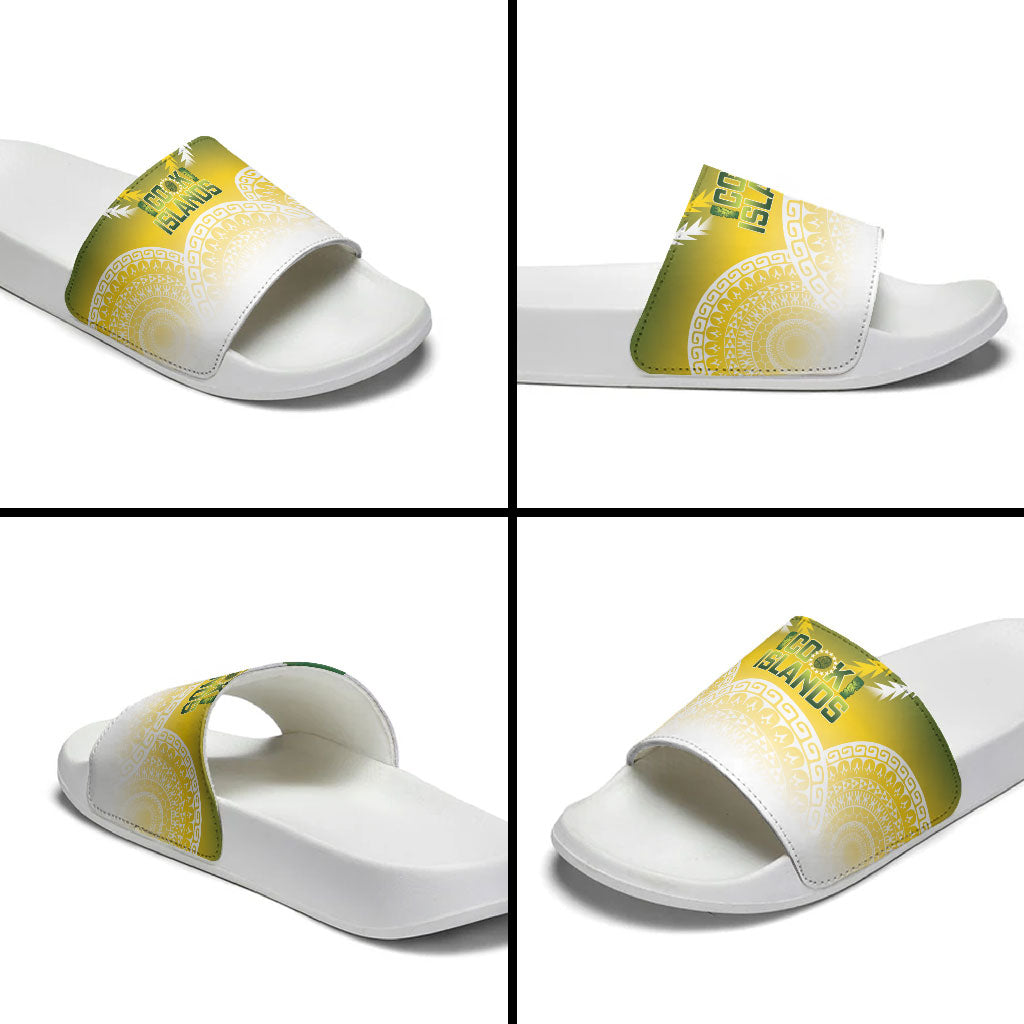 Cook Islands Rugby Slide Sandals Come On Kukis LT14 - Polynesian Pride