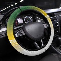 Cook Islands Rugby Steering Wheel Cover Come On Kukis LT14 Universal Fit Multicolor - Polynesian Pride