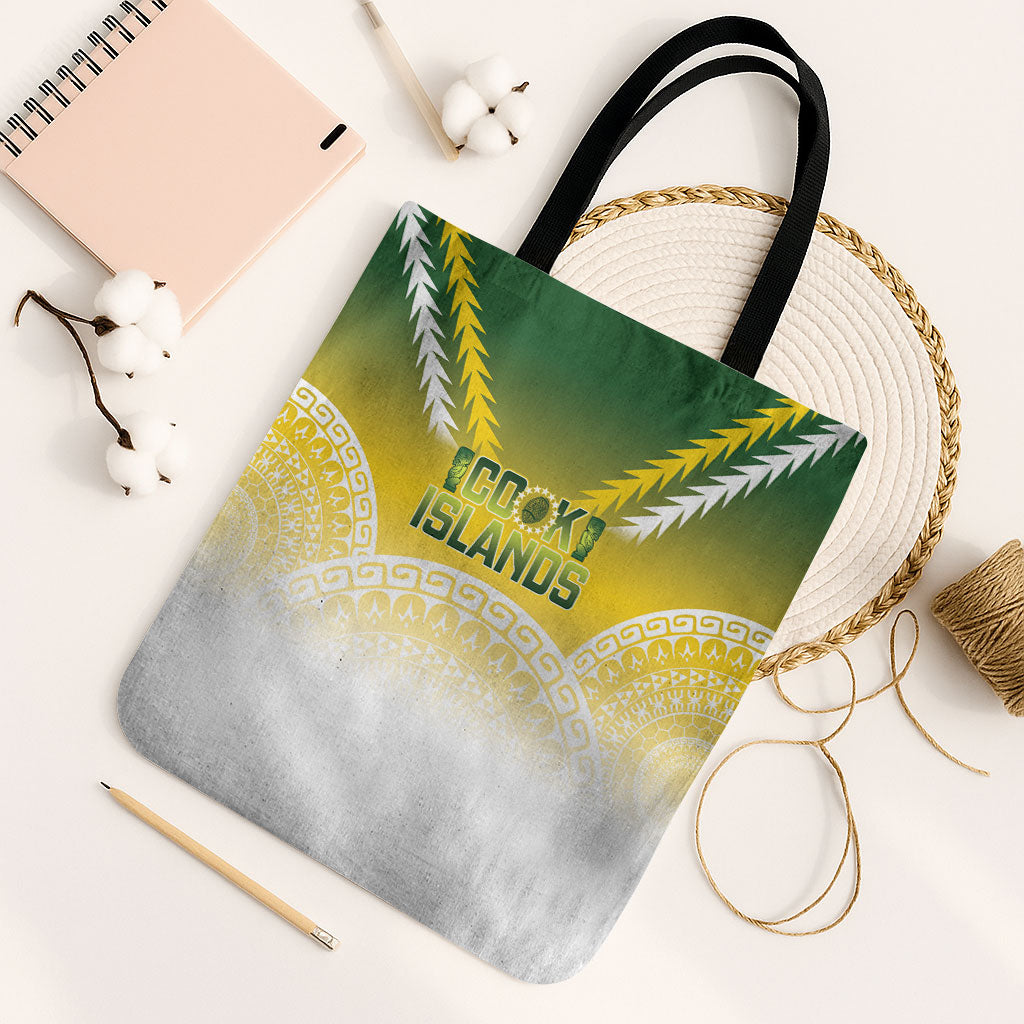 Cook Islands Rugby Tote Bag Come On Kukis LT14 Black Strap One Size Multicolor - Polynesian Pride
