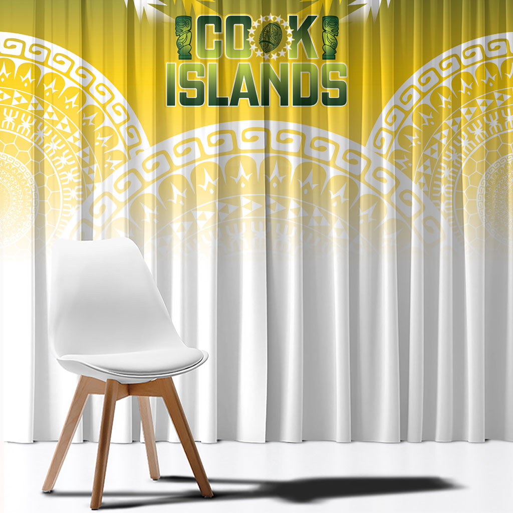 Cook Islands Rugby Window Curtain Come On Kukis
