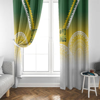 Cook Islands Rugby Window Curtain Come On Kukis