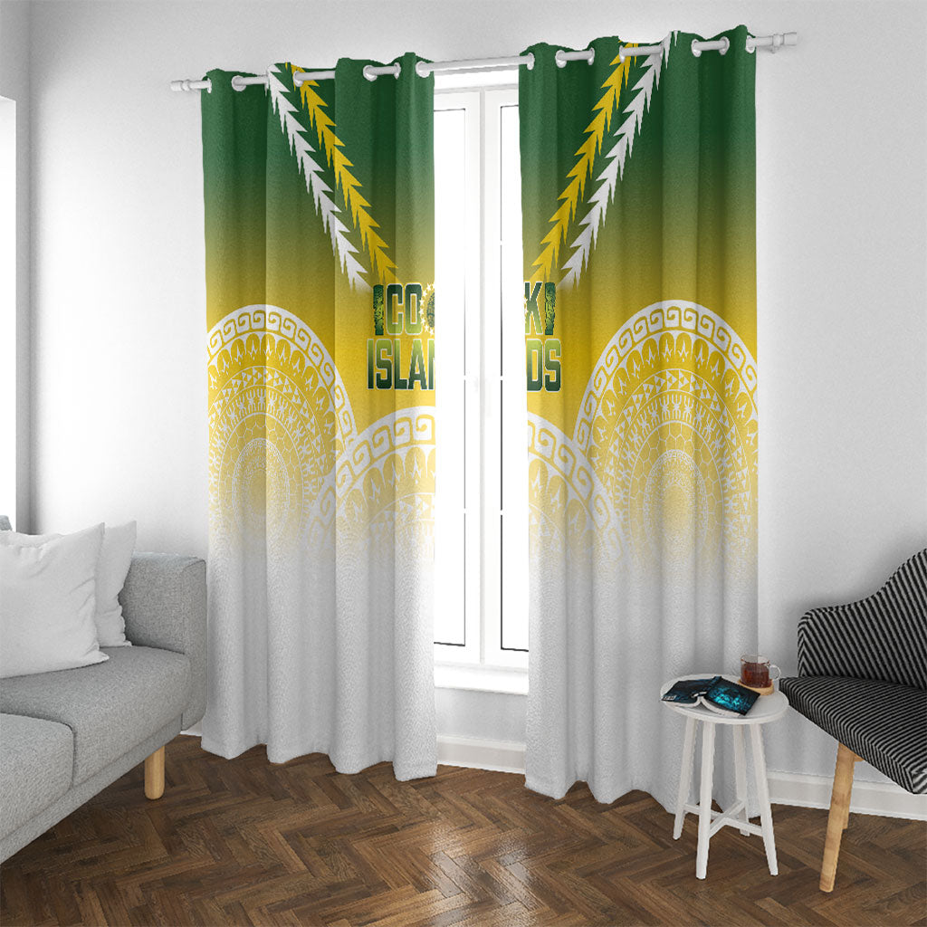 Cook Islands Rugby Window Curtain Come On Kukis