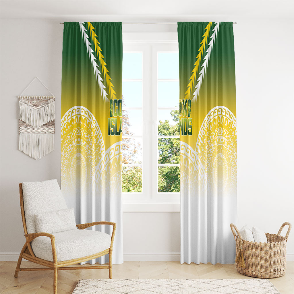 Cook Islands Rugby Window Curtain Come On Kukis