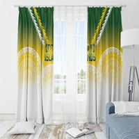 Cook Islands Rugby Window Curtain Come On Kukis