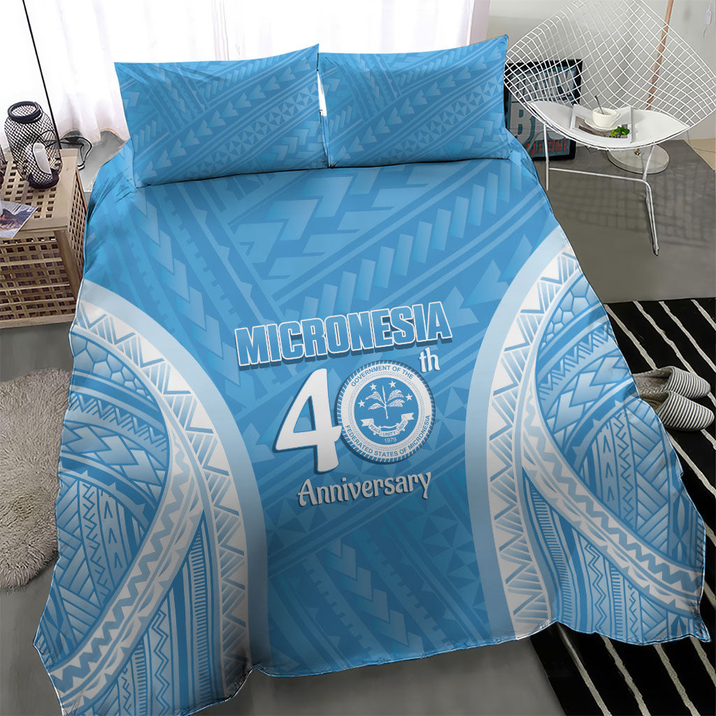 Federated States of Micronesia Independence Day Bedding Set FSM 40th Anniversary Proud LT14 - Polynesian Pride