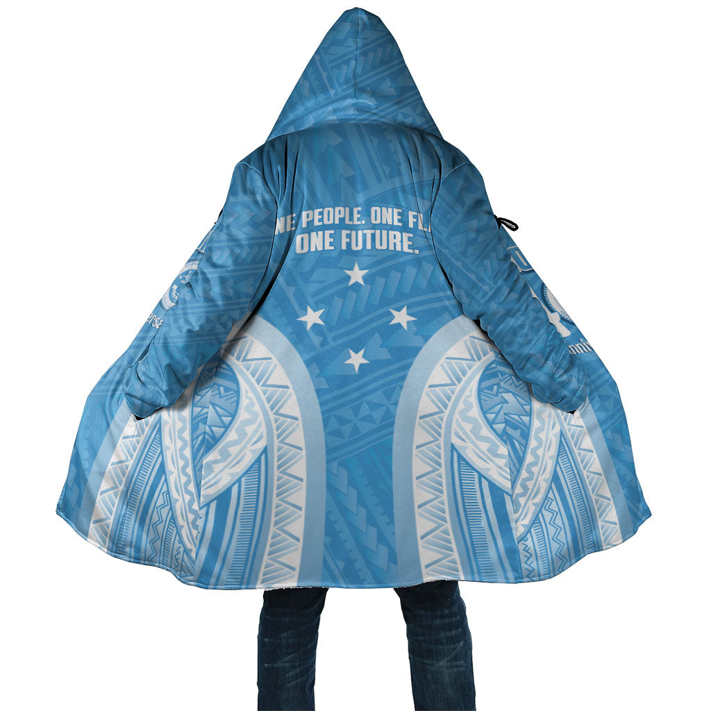 Federated States of Micronesia Independence Day Cloak FSM 40th Anniversary Proud LT14 Unisex Blue - Polynesian Pride
