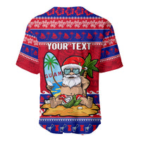 Custom Guam Christmas Baseball Jersey Guaman Santas Felis Pasgua LT14 - Polynesian Pride
