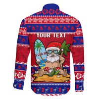 Custom Guam Christmas Family Matching Mermaid Dress and Hawaiian Shirt Guaman Santas Felis Pasgua LT14 - Polynesian Pride