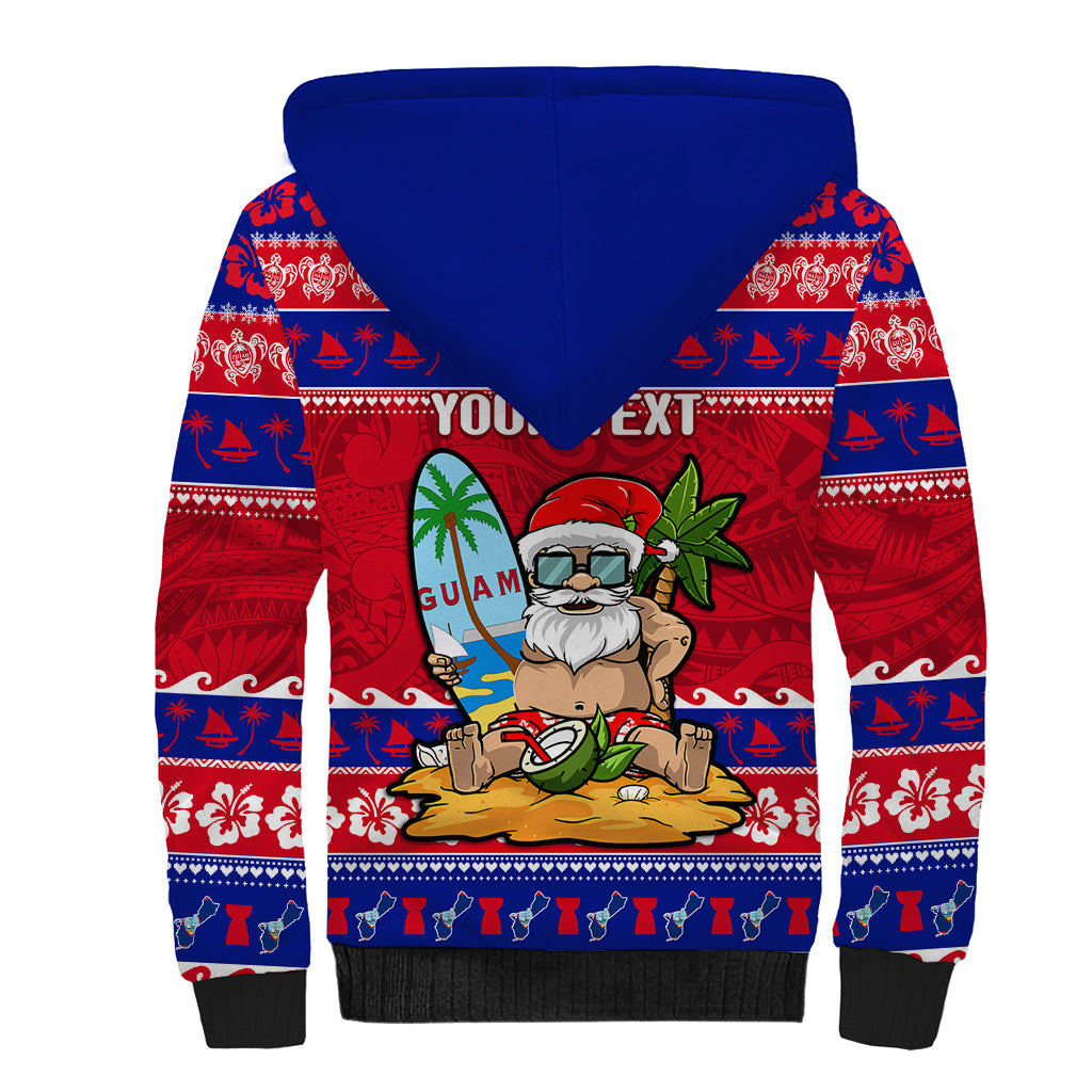 Custom Guam Christmas Sherpa Hoodie Guaman Santas Felis Pasgua LT14 - Polynesian Pride