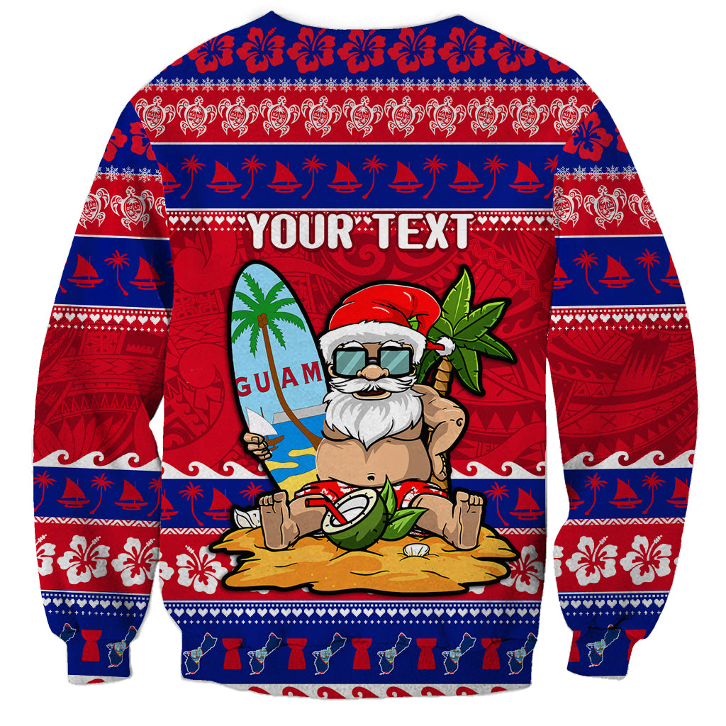 Custom Guam Christmas Sweatshirt Guaman Santas Felis Pasgua LT14 - Polynesian Pride