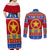 Custom Philippines Christmas Couples Matching Off Shoulder Maxi Dress and Long Sleeve Button Shirt Filipino Parol Maligayang Pasko LT14 - Polynesian Pride