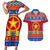 Custom Philippines Christmas Couples Matching Short Sleeve Bodycon Dress and Hawaiian Shirt Filipino Parol Maligayang Pasko LT14 Blue - Polynesian Pride