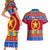 Custom Philippines Christmas Couples Matching Short Sleeve Bodycon Dress and Hawaiian Shirt Filipino Parol Maligayang Pasko LT14 - Polynesian Pride